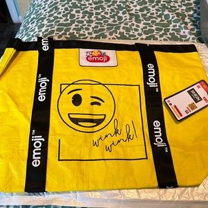 Women yellow bag emoji
